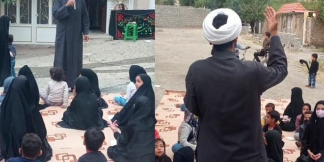 برپایی حسینیه کودک در حاشیه شهر مشهد